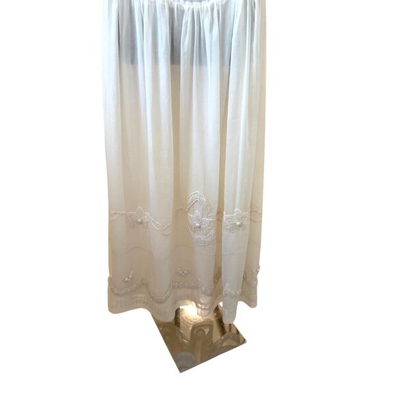 MINT by Jody Arnold ( Anthropology) small white maxi semi sheer with full linin - Picture 6 of 11